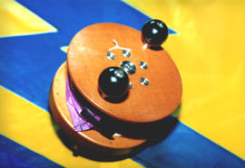 Prototype deep sky reel made from Tufnol