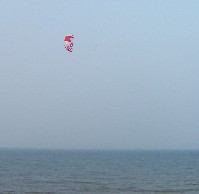 2-line parachute kite side view 2-line parachute kite side view